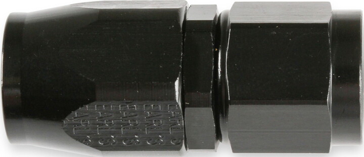 Earl's Straight Swivel-Seal® Hose End -6 AN - Black - Clamshell Package