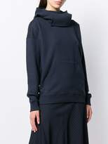 Thumbnail for your product : J.W.Anderson neck panel hooded sweater