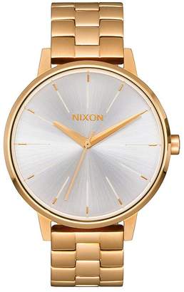 Nixon Kensington White Dial Gold Tone Stainless Steel Bracelet Ladies Watch