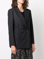 Thumbnail for your product : BLAZÉ MILANO Double-Breasted Striped Blazer