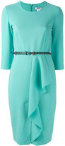 Thumbnail for your product : Max Mara fitted ruffle dress - women - Spandex/Elastane/Acetate/Wool - 46