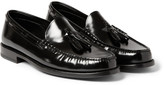 Thumbnail for your product : Saint Laurent Tasselled High-Shine Leather Loafers