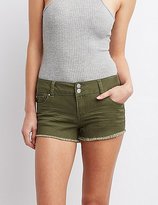 Thumbnail for your product : Charlotte Russe Refuge Mid-Rise Denim Shorts