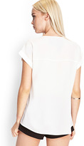 Thumbnail for your product : Forever 21 Semi-Sheer Woven Top