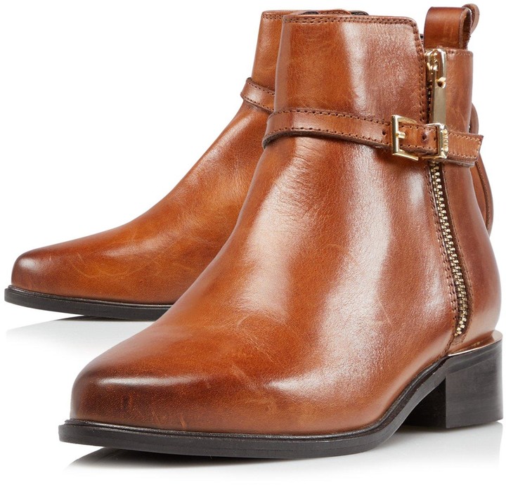 dune tan ankle boots