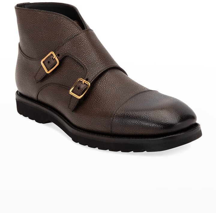 Tom Ford Men's Kensington Double-Monk Boots - ShopStyle