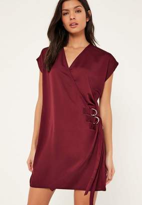 Missguided D Ring Wrap Front Mini Dress