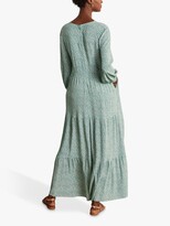Thumbnail for your product : Boden Meadow Spot Blouson Tiered Maxi Dress, Green