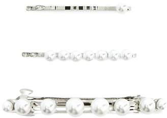 Forever 21 Faux Pearl Embellished Hair Accessories Set