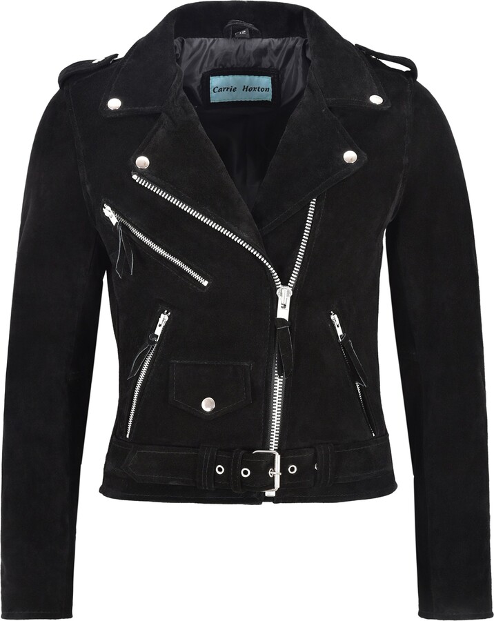 black suede jacket womens
