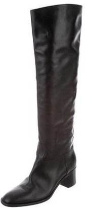 Hermes Leather Knee-High Boots
