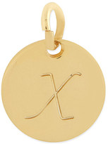 Thumbnail for your product : Anna Lou Gold plated small x disk charm