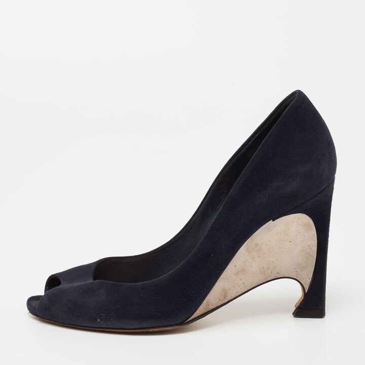 Navy Blue Wedge Shoes | Shop The Largest Collection | ShopStyle