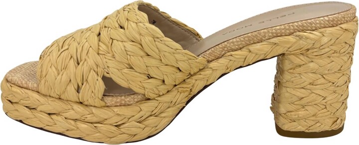 Pelle Moda Women's Camren Platform Heel Natural Raffia