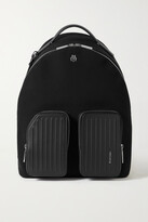 Thumbnail for your product : Rimowa Never Still Leather-trimmed Canvas Backpack - Black