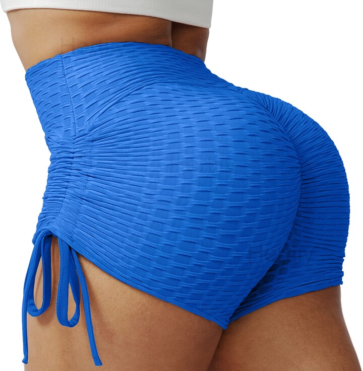 Hertiiy Booty Shorts for Women Scrunch Butt Lifting Shorts Sexy High