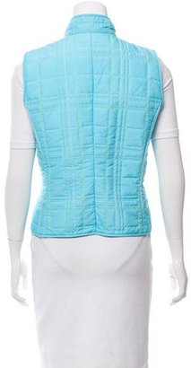 Post Card Contrast Quilted Vest