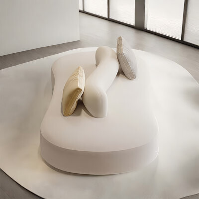 Brayden Studio Modern Flannel Standard Double-sided Seating Solid Wood Frame Sofa