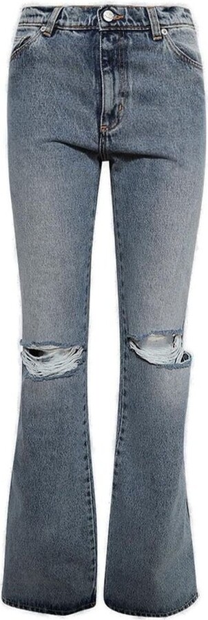 Natasha Zinko Distressed Flared Jeans