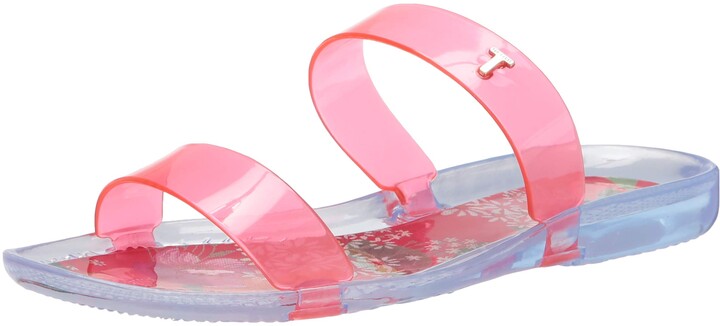 pink jelly flip flops