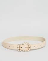 Thumbnail for your product : ASOS Pearl Buckle Waist And Hip Belt