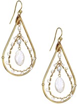 Thumbnail for your product : Gas Bijoux Orphee Glass Pearl Teardrop Chandelier Earrings