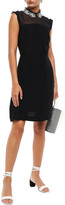 Thumbnail for your product : Sandro Amaryllis Embellished Satin-crepe And Georgette Mini Dress