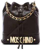 Thumbnail for your product : Moschino Logo Bucket Shoulder Bag in Black