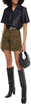 Thumbnail for your product : BA&SH Leopard-print Cotton-canvas Shorts