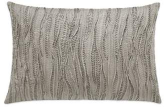 Vera Wang Marble Shibori Stitched Oblong Throw Pillow in Beige