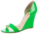 Thumbnail for your product : Christian Louboutin Patent Leather Wedge Sandals