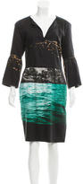 Thumbnail for your product : Dries Van Noten Printed Knee-Length Dress