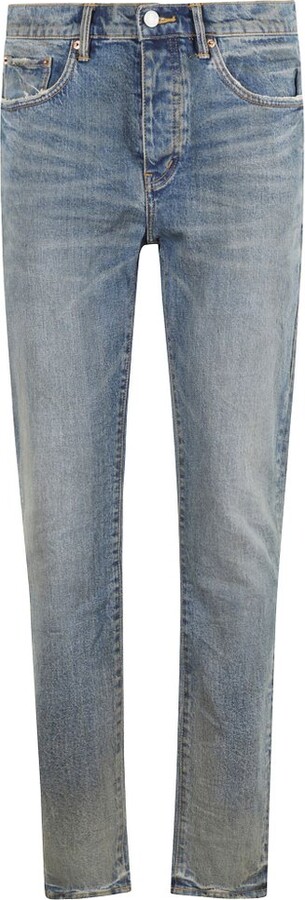 Purple Brand Cracked Bronze Skinny Jeans