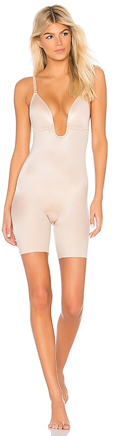 Spanx SPANXshape™ Suit Your Fancy Plunge Low-Back Mid-Thigh Bodysuit
