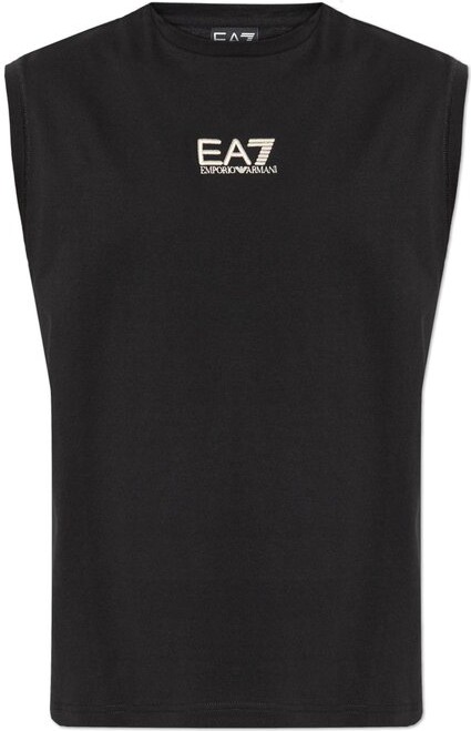 EA7 Emporio Armani Logo Embroidered Top