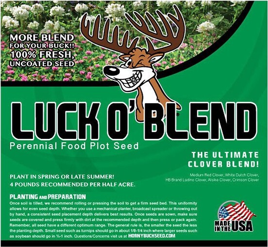 Horny Buck Seed Luck O' Buck Food Plot Seed