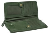 Thumbnail for your product : Fossil 'Erin' Metallic Leather Flap Clutch Wallet