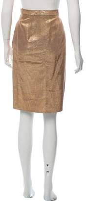 Givenchy Metallic Pencil Skirt