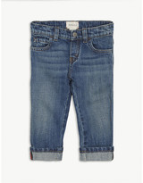 Thumbnail for your product : Gucci Web stripe cotton jeans 6-24 months