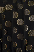 Thumbnail for your product : Dolce & Gabbana Polka-dot Metallic Fil Coupé Silk-blend Mini Dress