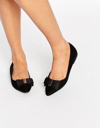 Miss KG Nessy Bow Point Flat Shoes