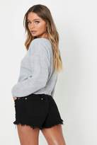 Thumbnail for your product : boohoo V Neck Fisherman Crop Sweater