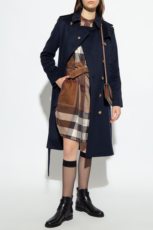 The whitepepper contraste bouton trench coat avec patch navy taille xs #3D362 