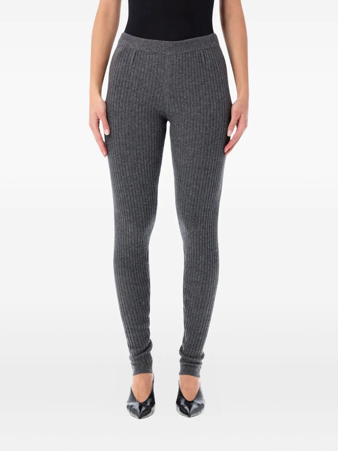 The Garment Ribbed-Knit Belt-Loops Leggings