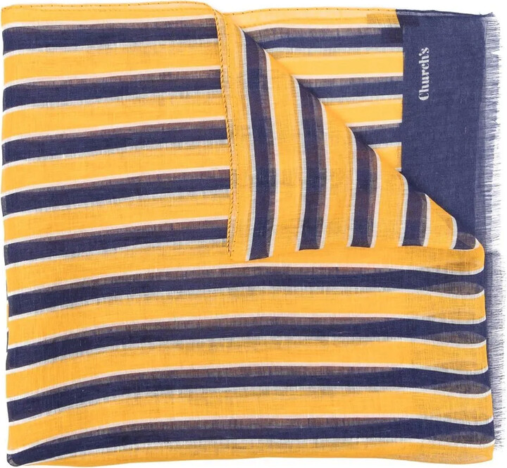Church's Striped Linen Scarf