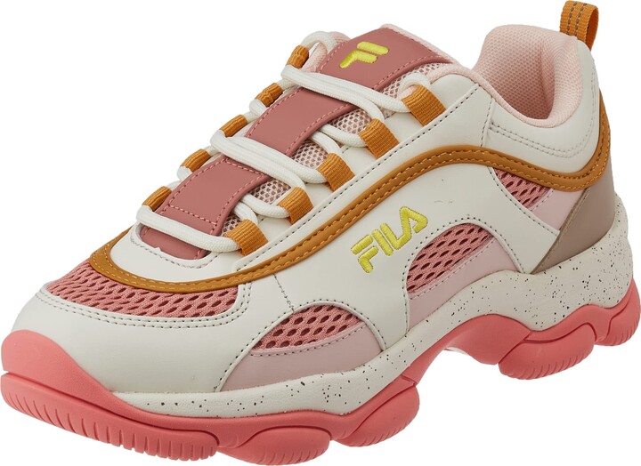 pink fila shoes with pouch