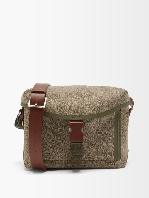 Aged Like a Fine Wine Green Brushed Canvas Messenger Bag Tenacitee Born in 1954 