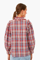 Thumbnail for your product : The Great Farmhouse Plaid Tuxedo Button Top