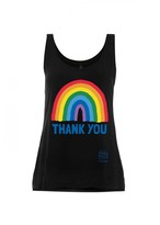 Thumbnail for your product : Little Mistress X Kindred Rainbow Thank You Nhs Women's Black Rainbow Tencel Blend Vest