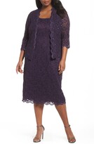 Thumbnail for your product : Alex Evenings Lace Cocktail Dress with Jacket